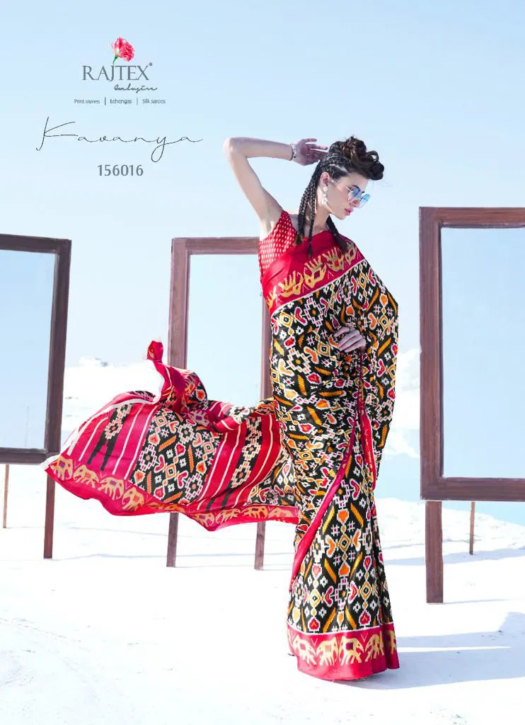 Rajtex Kavanya Silk Party Wear Japanese Satin Crape Saree Collection at Wholesale Price